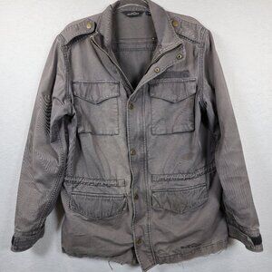 Eddie‎ Bauer M-65 Field Jacket Military Drab RARE Medium VINTAGE Worn & Torn